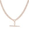9ct Rose Gold Albert T-Bar Chain 18"