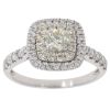 18ct White Gold 1.10ct Brilliant Cut Diamond Cluster Ring