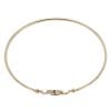 9ct Yellow Gold Amethyst Hinged Bangle