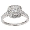 18ct White Gold 0.80ct Brilliant Cut Diamond Cluster Ring