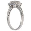 18ct White Gold 1.00ct Brilliant Cut Diamond Cluster Ring