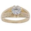 9ct Yellow Gold Cubic Zirconia Signet Ring