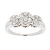 9ct White Gold 1.00ct Diamond Cluster Ring