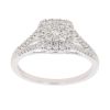 9ct White Gold 0.50ct Brilliant Cut Diamond Cluster Ring