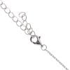 Silver Cubic Zirconia Rectangular Pendant and Chain 18"