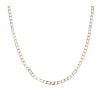9ct Yellow And White Gold Curb Chain 22"