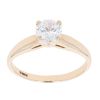 9ct Yellow Gold Cubic Zirconia Single Stone Ring