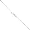 9ct White Gold 0.30ct Brilliant Cut Diamond Flower Pendant And Chain 16"