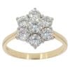 18ct Yellow Gold 1.50ct Brilliant Cut Diamond Cluster Ring