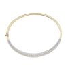9ct Yellow Gold 3.00ct Brilliant and Princess Cut Diamond Bangle