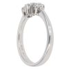 14ct White Gold 0.33ct Brilliant Cut Diamond Trilogy Ring