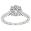 9ct White Gold 0.50ct Brilliant Cut Diamond Cluster Ring