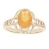 9ct Yellow Gold Citrine Solitaire Ring