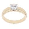 9ct Yellow Gold Cubic Zirconia Single Stone Ring
