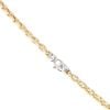 18ct Yellow And White Gold Fancy Chain 18"