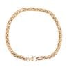 9ct Yellow Gold Wheat Bracelet 7.5"