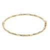 9ct Yellow Gold Hinged Hammered Style Bangle