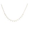 Silver Gold Plated Cubic Zirconia Chain 18"