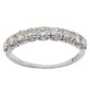 18ct White Gold 0.90ct Brilliant Cut Diamond Half Eternity Ring