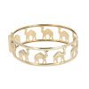 18ct Yellow Gold Hinged Camel Bangle