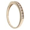 9ct Yellow Gold 0.25ct Brilliant Cut Diamond Half Eternity Ring