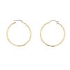 9ct Yellow Gold Twist Hoop Earrings