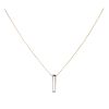9ct Yellow And White Gold 0.02ct Diamond Pendant And Chain 18"