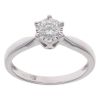 9ct White Gold 0.50ct Brilliant Cut Diamond Solitaire Ring