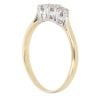 18ct Yellow Gold 0.33ct Brilliant Cut Diamond Trilogy Ring