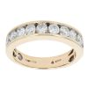 14ct Yellow Gold 1.25ct Brilliant Cut Diamond Half Eternity Ring