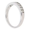 9ct White Gold 0.05ct Diamond Half Eternity Ring