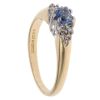 18ct Yellow Gold 0.10ct Diamond and Sapphire Heart Ring