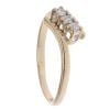 9ct Yellow Gold 0.12ct Diamond Trilogy Crossover Ring