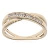 9ct Yellow Gold 0.20ct Diamond Crossover Ring