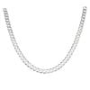 Silver Flat Curb Chain 20" by Icesia