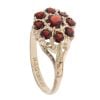 9ct Yellow Gold Garnet Cluster Ring