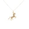 9ct Yellow Gold Horse Pendant And Chain 18"