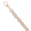 9ct Yellow Gold Cubic Zirconia Stars and Bars Bracelet 7.5"