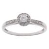 9ct White Gold 0.30ct Brilliant Cut Diamond Cluster Ring