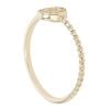 Children's 14ct Yellow Gold Cubic Zirconia Circle Ring