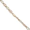 9ct Yellow White and Rose Gold Infinity Link Chain 20"