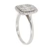 Platinum 0.65ct Brilliant And Baguette Cut Diamond Cluster Ring
