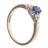 9ct Yellow Gold 0.05ct Sapphire And Diamond Ring