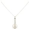 9ct Yellow Gold Rennie Mac Fancy Pendant And Chain  18"
