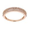 18ct Rose Gold 0.75ct Brilliant And Baguette Cut Diamond Fancy Ring