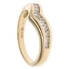 18ct Yellow Gold 0.35ct Brilliant Cut Diamond Wishbone Ring