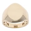 Children's 14ct Yellow Gold Oval Plain Signet Ring
