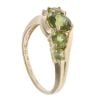 9ct Yellow Gold Peridot Five Stone Twist Ring
