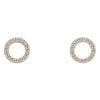 9ct Yellow Gold Cubic Zirconia Open Circle Stud Earrings