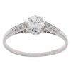 18ct White Gold 0.50ct Brilliant Cut Diamond Solitaire Ring